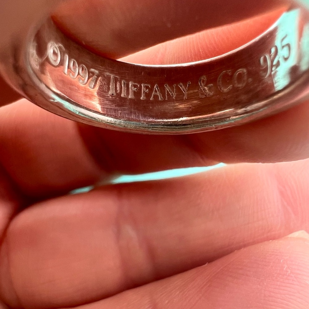 🔴🆑Authentic TIFFANY & CO vintage Retired Wide 1837 Ring / Band🆑🔴 - Picture 4 of 10